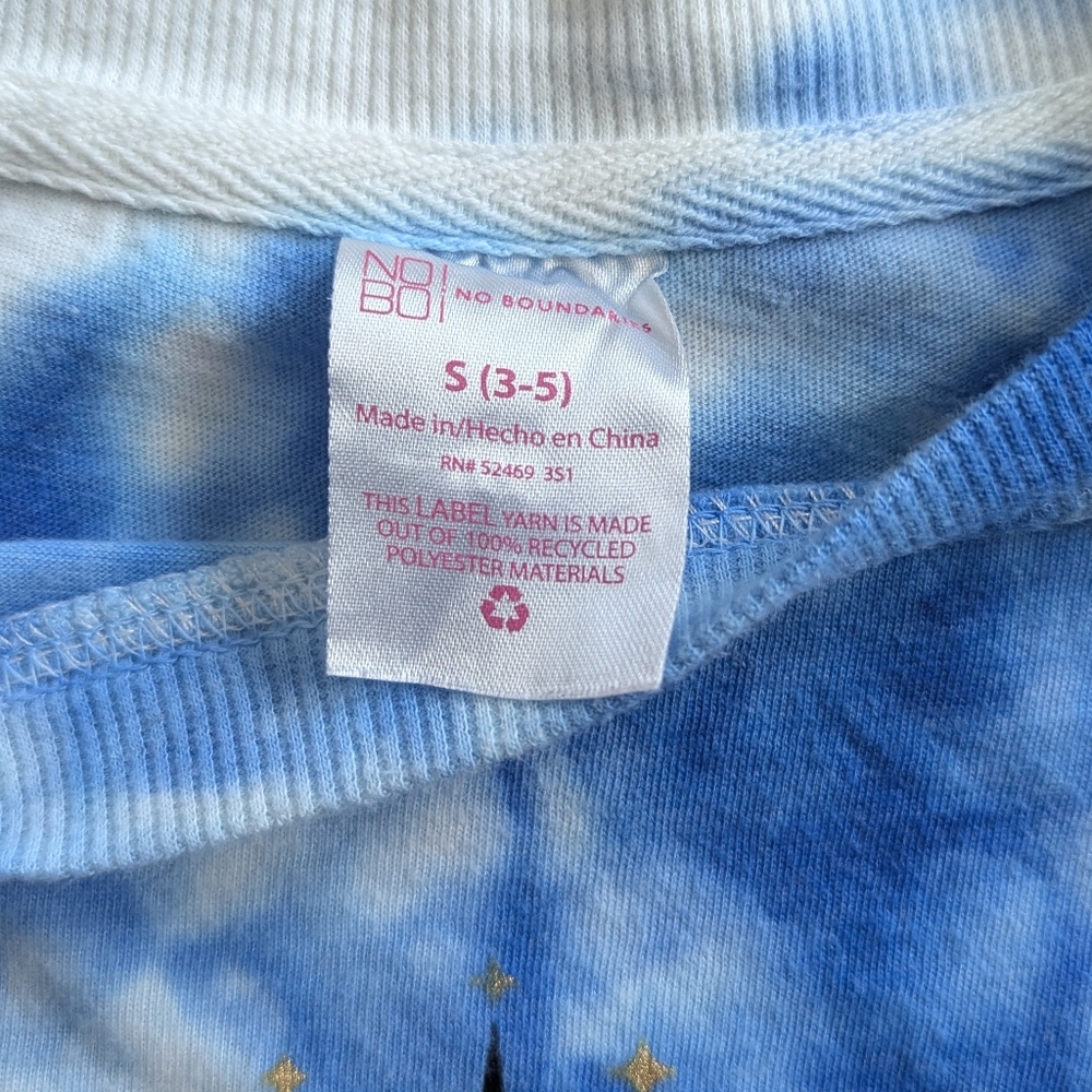 Tie Dye Long Sleeve Sun And Moon Shirt. - Picture 3 of 6